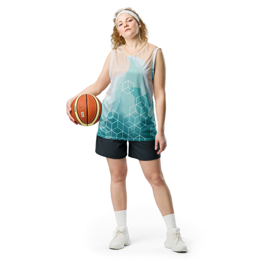 Recycled unisex basketball jersey