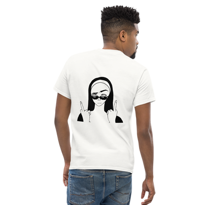White unisex classic tee