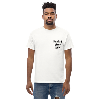 White unisex classic tee
